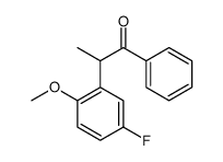 2-(5-fluoro-2-methoxyphenyl)-1-phenylpropan-1-one结构式