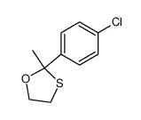 2-(4-chlorophenyl)-2-methyl-1,3-oxathiolane Structure