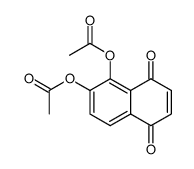 5,6-Diacetoxy-1,4-naphthochinon结构式