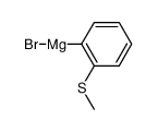 magnesium,methylsulfanylbenzene,bromide Structure