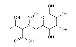 3-hydroxy-2-[nitroso-(3,4,5,6-tetrahydroxy-2-oxohexyl)amino]butanoic acid Structure