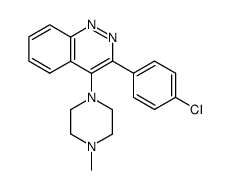 3-(4-chloro-phenyl)-4-(4-methyl-piperazin-1-yl)-cinnoline结构式
