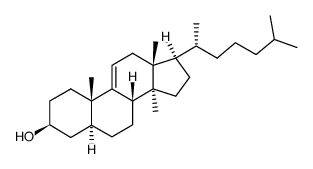 14α-methyl-5α-cholest-9(11)-en-3β-ol结构式