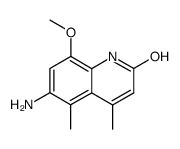 6-amino-8-methoxy-4,5-dimethyl-quinolin-2-ol结构式