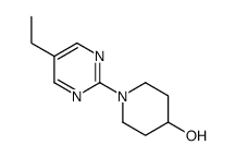 1-(5-乙基-2-嘧啶)-4-羟基哌啶结构式