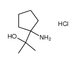 1-(1-hydroxy-1-methylethyl)-cyclopentylamine hydrochloride Structure