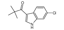 1-(6-chloro-1H-indol-3-yl)-2,2-dimethyl-1-propanone Structure