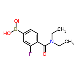 [4-(Diethylcarbamoyl)-3-fluorophenyl]boronic acid Structure