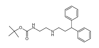tert-butyl {2-[(3,3-diphenylpropyl)amino]ethyl}carbamate Structure