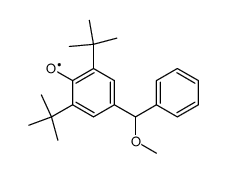 2,6-Di-tert-butyl-4-(α-methoxy-benzyl)-phenyloxyl Structure