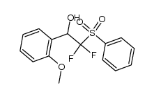 2,2-difluoro-1-(2-methoxyphenyl)-2-(phenylsulfonyl)ethanol结构式