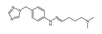 (E)-4-(2-(4-((1H-1,2,4-triazol-1-yl)methyl)phenyl)hydrazono)-N,N-dimethylbutan-1-amine Structure