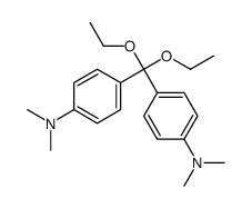 4-[[4-(dimethylamino)phenyl]-diethoxymethyl]-N,N-dimethylaniline Structure