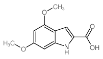 4,6-Dimethoxy-1H-indole-2-carboxylic acid Structure