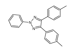 4,5-bis(4-methylphenyl)-2-phenyl-1,2,3-triazol结构式