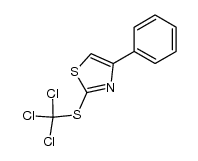 5-phenyl-2-trichloromethylthiothiazole结构式