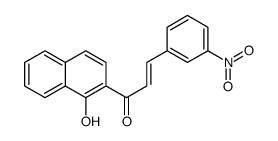 1-(1-hydroxynaphthalen-2-yl)-3-(3-nitrophenyl)prop-2-en-1-one结构式