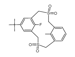 15-(tert-butyl)-12-fluoro-52-methyl-3,7-dithia-1,5(1,3)-dibenzenacyclooctaphane 3,3,7,7-tetraoxide Structure