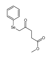 methyl 4-oxo-5-phenylselanylpentanoate结构式