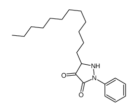 5-dodecyl-2-phenylpyrazolidine-3,4-dione Structure
