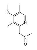 4-methoxy-3,5-dimethyl-2-(methylsulfinylmethyl)pyridine Structure
