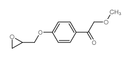 2-methoxy-1-[4-(oxiranylmethoxy)phenyl]ethanone结构式