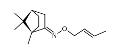Camphor oxime O-crotyl ether Structure