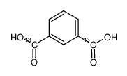 1,3-苯(二甲酸-13C2)结构式