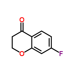 7-fluoro-4-chromanone Structure