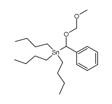 {α-{(methoxymethyl)oxy}benzyl}tributylstannane Structure