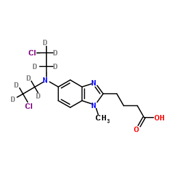 苯达莫司汀-d8结构式