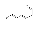 6-bromo-3-methylhexa-3,5-dienal Structure