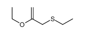 2-ethoxy-3-ethylsulfanylprop-1-ene结构式