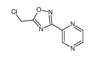 [5-(氯甲基)-1,2,4-噁二唑-3-基]吡嗪结构式