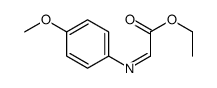 ethyl 2-(4-methoxyphenyl)iminoacetate结构式
