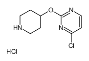 4-Chloro-2-(piperidin-4-yloxy)-pyrimidine Structure