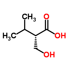 (2S)-2-(Hydroxymethyl)-3-methylbutanoic acid Structure