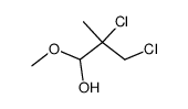2,3-dichloro-1-methoxy-2-methyl-propan-1-ol结构式