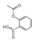 乙酰水杨酸-α-13C结构式