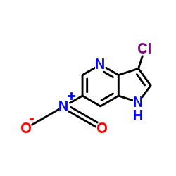 3-Chloro-6-nitro-1H-pyrrolo[3,2-b]pyridine Structure