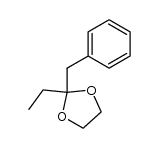 2-benzyl-2-ethyl-1,3-dioxolane Structure