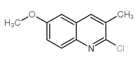 2-氯-6-甲氧基-3-甲基喹啉结构式