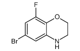 6-溴-8-氟-3,4-二氢-2H-1,4-苯并恶嗪结构式