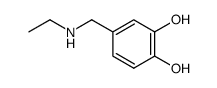 4-[(乙氨基)甲基]邻苯二酚结构式