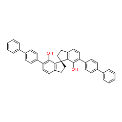 (1S)- 6,6'-bis([1,1'-biphenyl]-4-yl)-2,2',3,3'-tetrahydro-1,1'-Spirobi[1H-indene]-7,7'-diol Structure