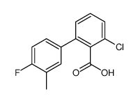 2-chloro-6-(4-fluoro-3-methylphenyl)benzoic acid Structure