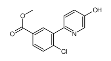 methyl 4-chloro-3-(5-hydroxypyridin-2-yl)benzoate结构式