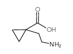 1-(2-氨基乙基)环丙烷-1-羧酸结构式