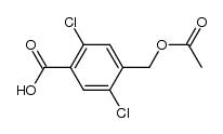 2,5-dichloro-p-carboxybenzyl acetate结构式