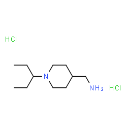 [1-(Pentan-3-yl)piperidin-4-yl]methanamine dihydrochloride结构式